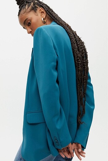 m Beden Pull & Bear Petrol Blazer Ceket
