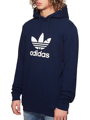 Adidas Adidas Erkek Kapüşonlu Lacivert Sweatshirt