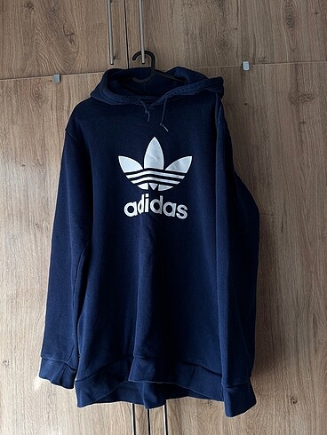 l Beden lacivert Renk Adidas Erkek Kapüşonlu Lacivert Sweatshirt