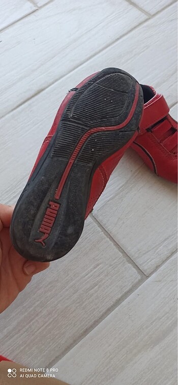 28 Beden kırmızı Renk Puma temiz ayakkabı