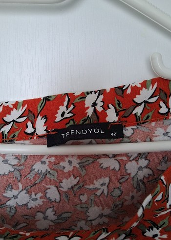 Kırmızı Pamuklu Salaş Midi  Etek - Görsel 2