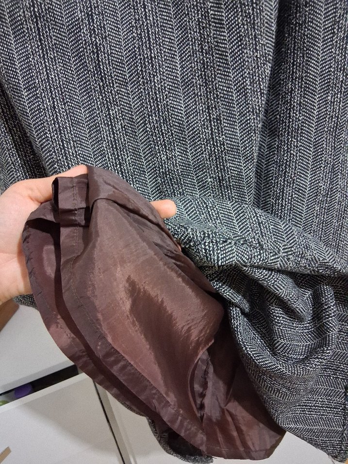 Astarlı kalın kışlık midi etek - Görsel 2