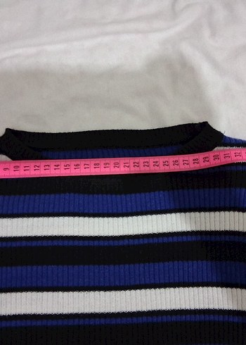 Mavi Midi Piliseli Etek Crop TAKIMDIR. - Görsel 5