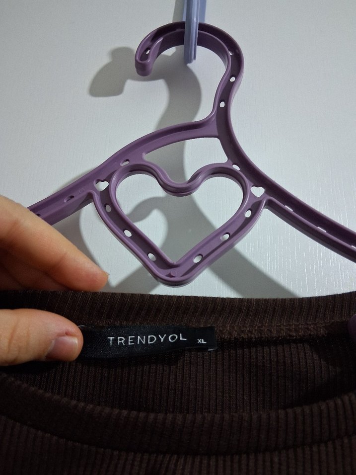 Düğmeli Uzun Kollu Kahverengi Triko crop etek TAKIMDIR. - Görsel 2