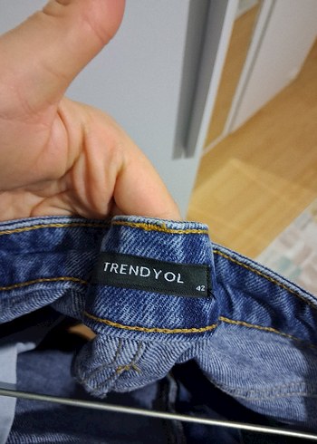 Kadın Lacivert Maxi Denim Etek - Görsel 3