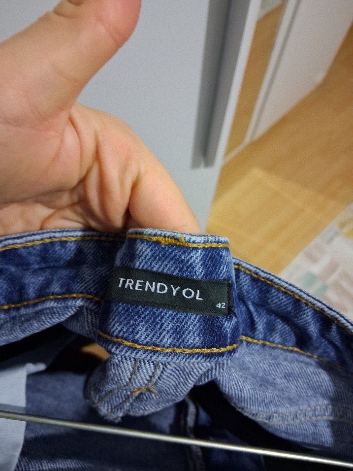 Kadın Lacivert Maxi Denim Etek - Görsel 3