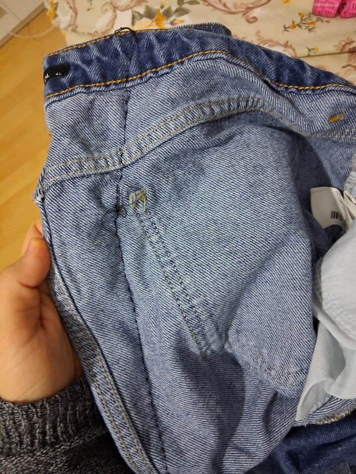 Kadın Lacivert Maxi Denim Etek - Görsel 5