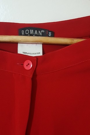 44 Beden kırmızı Renk Yüksek bel pantolon