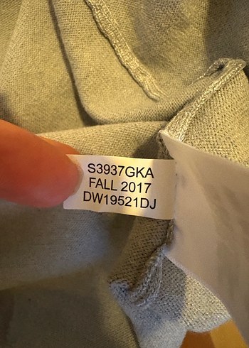 s Beden gri Renk DKNY Pullu Payetli Hırka