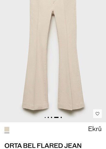 xs Beden mavi Renk Mango Flare Jean