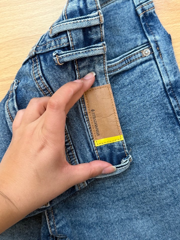 Gri Tonlarında mom slim Fit Kadın Denim Pantolon - Görsel 4