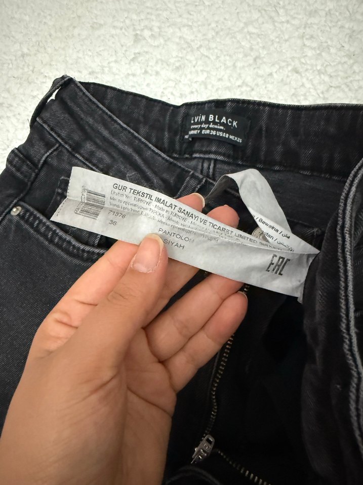 Siyah  Kot Pantolon - Görsel 5