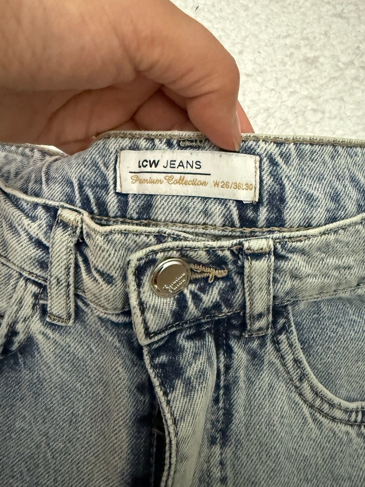Gri Kadın Denim Midi Jean - Görsel 4