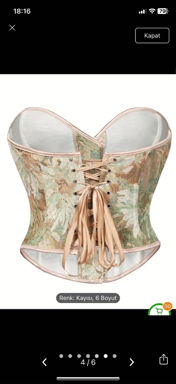 Bohem Tarzı Straplez korse - Görsel 3