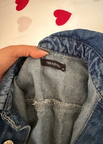 Trendyol & Milla Kızlar için Koyu Mavi Düğmeli Denim Tulum