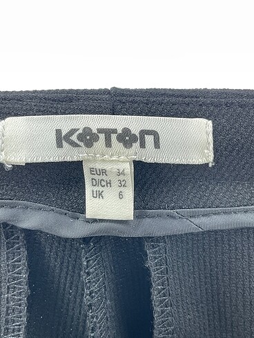 34 Beden siyah Renk Koton Düz Kesim %70 İndirimli.