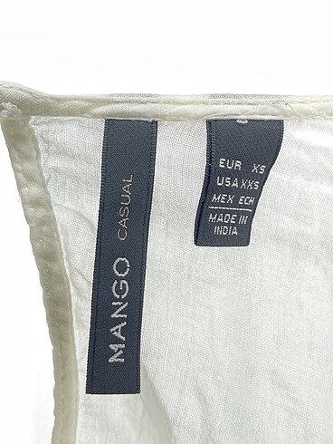 xs Beden beyaz Renk Mango Bluz %70 İndirimli.