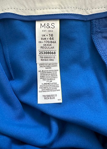 44 Beden Mavi M&S Kumaş Pantalon