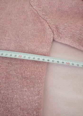 Pembe Midi Örgü Salaş Hırka - Görsel 3