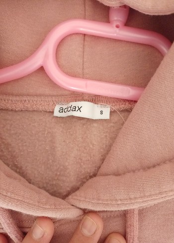 Addax Pembe Kapüşonlu Sweatshirt - Görsel 4