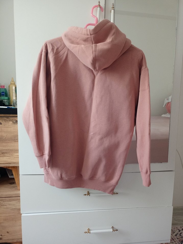 Addax Pembe Kapüşonlu  Sweatshirt - Görsel 3