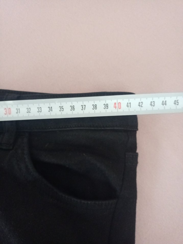 Siyah Kadın Kot Pantolon - Görsel 5