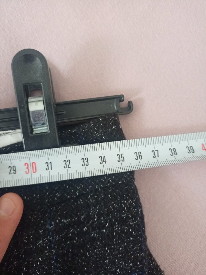 Gri Midi Kumaş Kadın Pantolon - Görsel 5