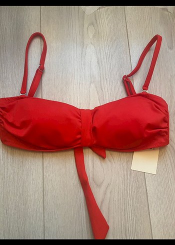 Diğer Kırmızı Mini Strappy Bikini Üstü