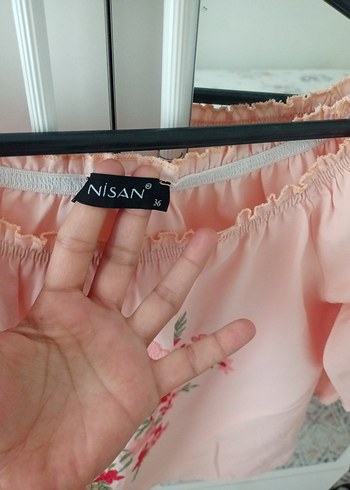 Pembe Nakışlı Uzun Kollu Bohem Bluz - Görsel 6