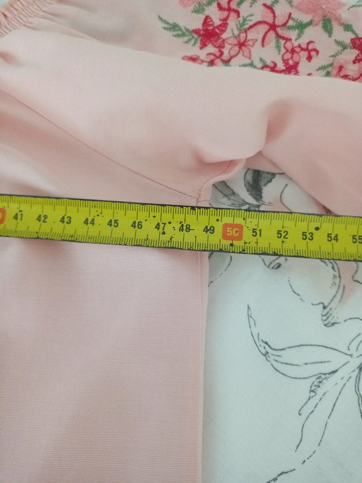 Pembe Nakışlı Uzun Kollu Bohem Bluz - Görsel 3