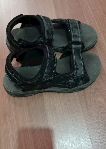 Siyah Erkek Günlük Kemerli Sandalet - Görsel 2