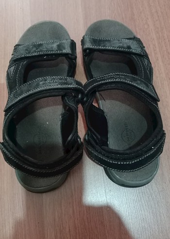 Siyah Erkek Günlük Kemerli Sandalet - Görsel 3