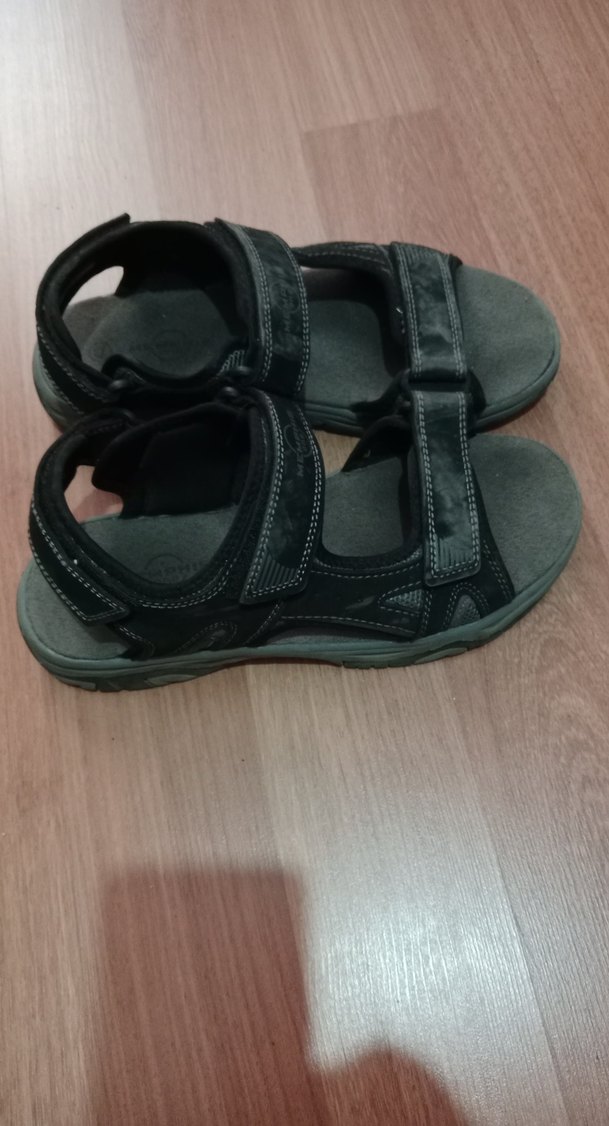 Siyah Erkek Günlük Kemerli Sandalet - Görsel 2