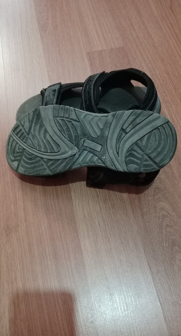 Siyah Erkek Günlük Kemerli Sandalet - Görsel 5