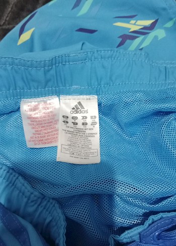 Erkek Çocuk Mavi Bağcıklı Desenli Mayo Şortu - Görsel 5