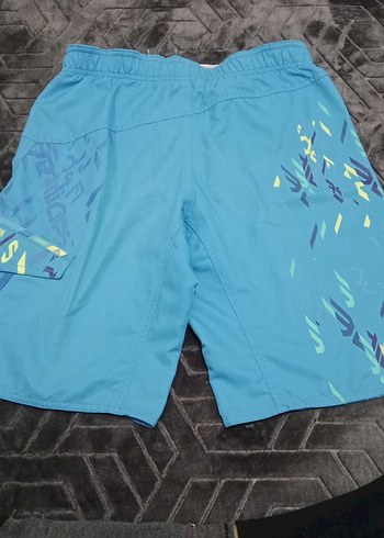 Erkek Çocuk Mavi Bağcıklı Desenli Mayo Şortu - Görsel 4