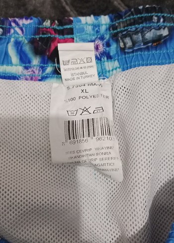 Renkli Baskılı Erkek Mini Deniz Şortu - Görsel 4