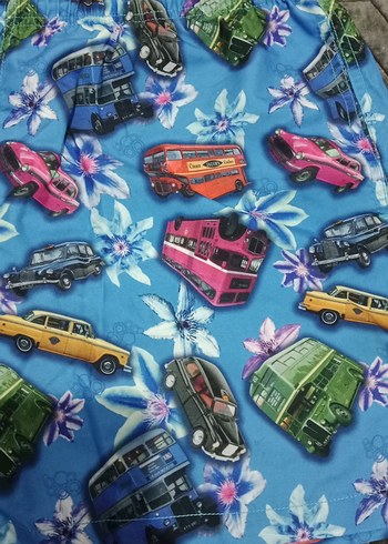 Renkli Baskılı Erkek Mini Deniz Şortu - Görsel 2