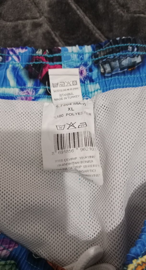 Renkli Baskılı Erkek Mini Deniz Şortu - Görsel 4