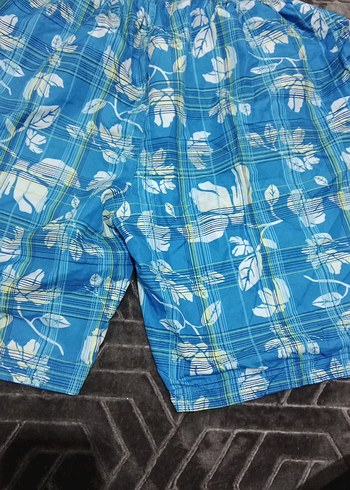 Erkek Mavi Rahat Kesim Mini Şort - Görsel 4