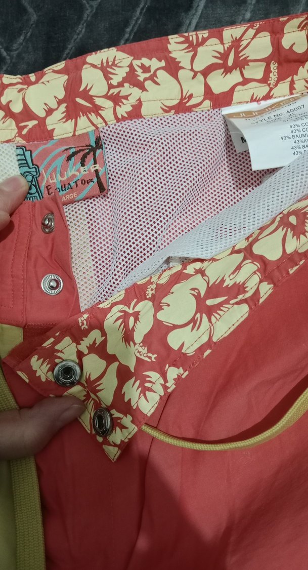 Baskılı Fermuarlı Mini Erkek Deniz Şortu - Görsel 5