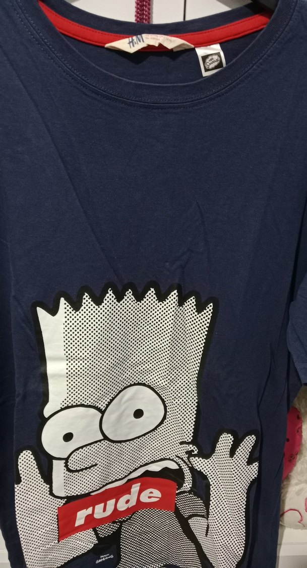 Lacivert Renkli Baskılı Hamile Tişört - Görsel 3