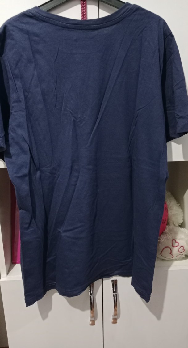 Lacivert Renkli Baskılı Hamile Tişört - Görsel 4