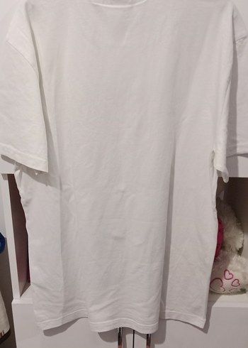 Baskılı Beyaz Hamile Tişörtü, Kısa Kollu - Görsel 5