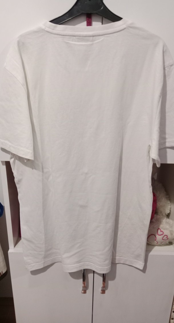 Baskılı Beyaz Hamile Tişörtü, Kısa Kollu - Görsel 5