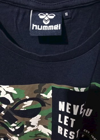 Hummel Lacivert Baskılı Erkek Tişört - Görsel 5