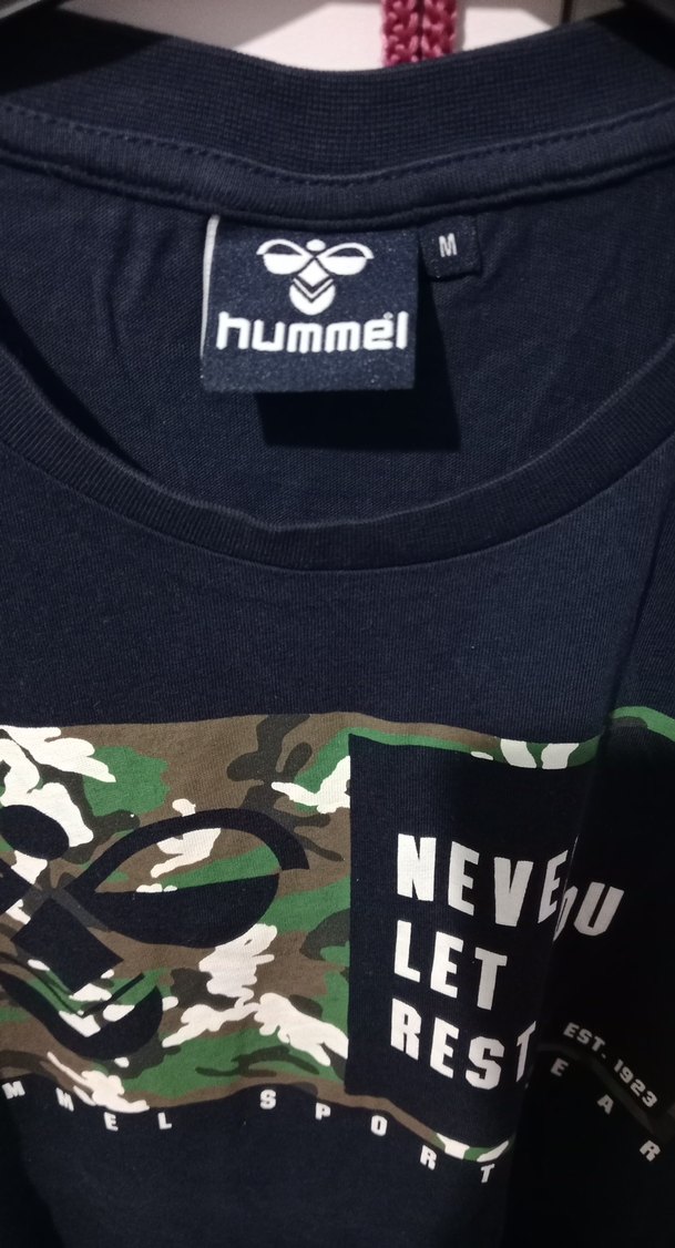 Hummel Lacivert Baskılı Erkek Tişört - Görsel 5