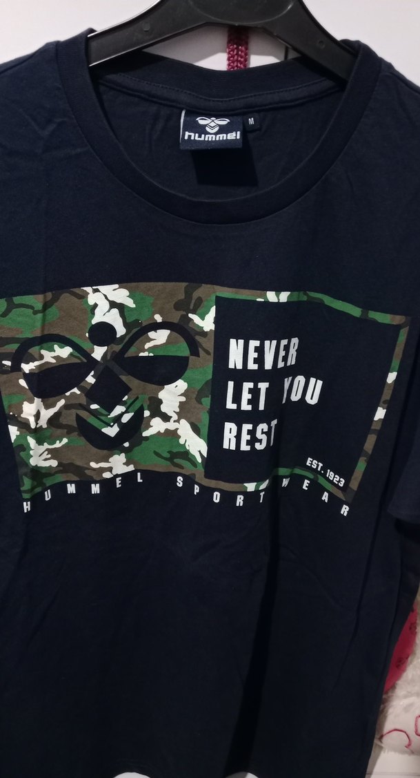 Hummel Lacivert Baskılı Erkek Tişört - Görsel 3