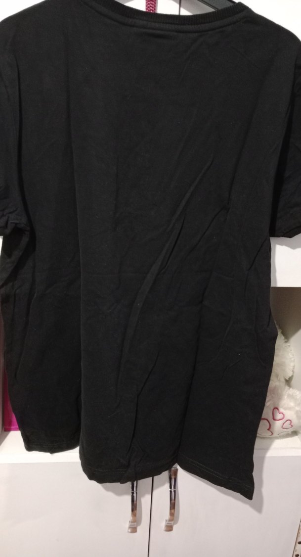 Siyah Baskılı Erkek Tişört - Görsel 5