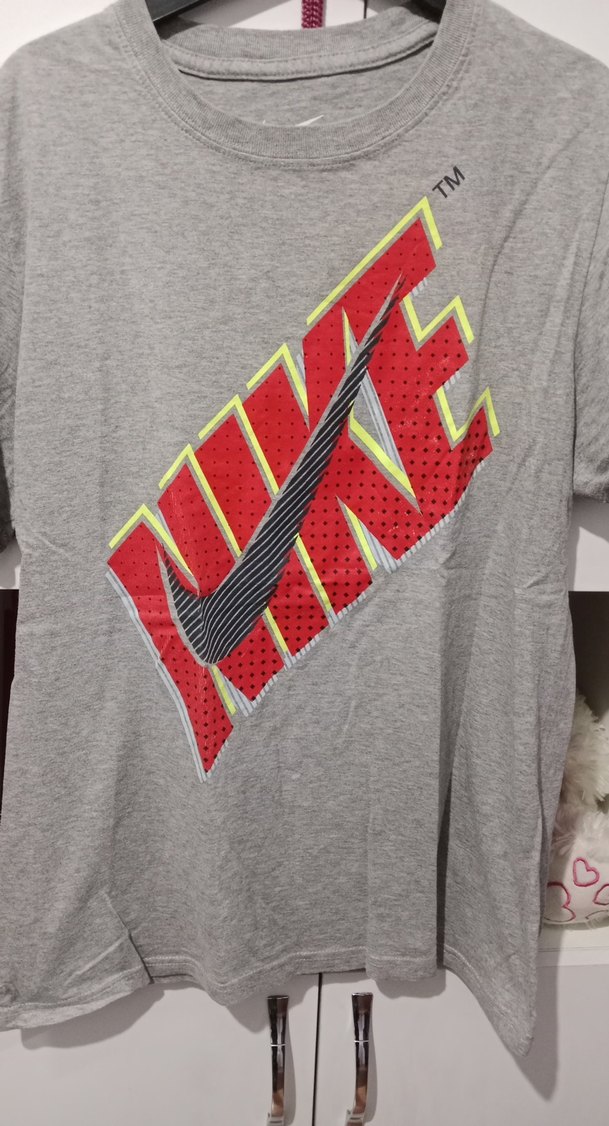 Gri Nike Baskılı Erkek Tişört - Görsel 2